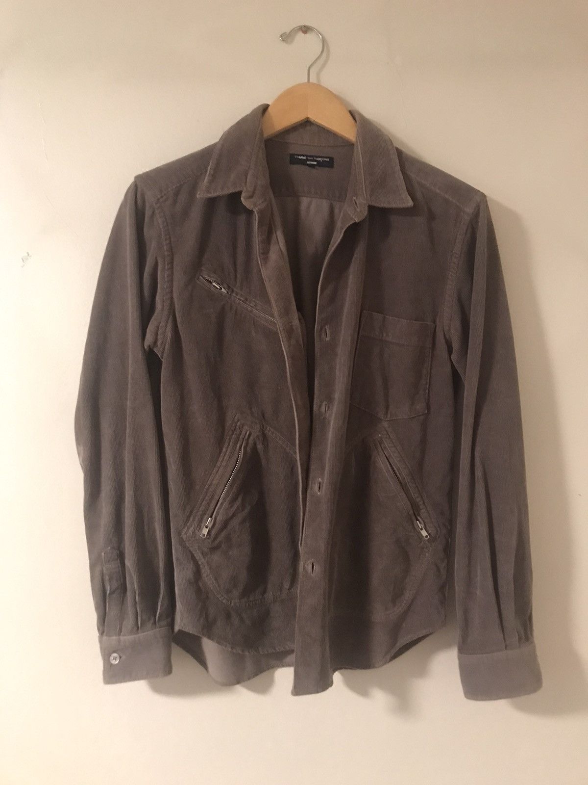 Comme des Garcons Rare Comme Des Garçons Homme Beige Zippered Denim Jacket Size US L / EU 52-54 / 3 - 1 Thumbnail