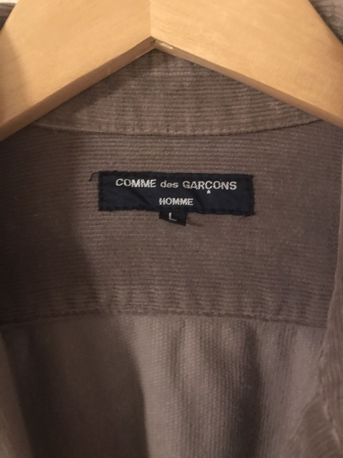 Comme des Garcons Rare Comme Des Garçons Homme Beige Zippered Denim Jacket Size US L / EU 52-54 / 3 - 2 Thumbnail