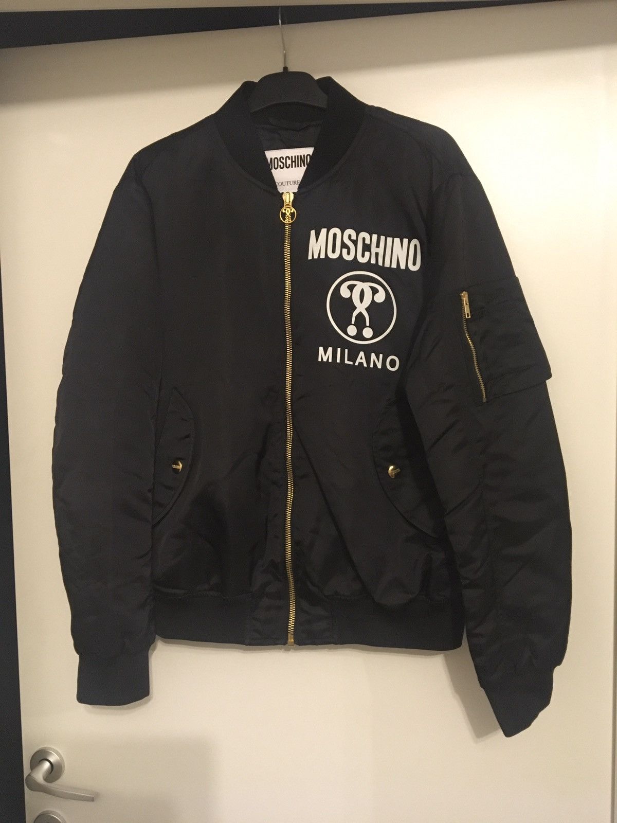 Moschino Moschino Couture Milano black bomber jacket Grailed