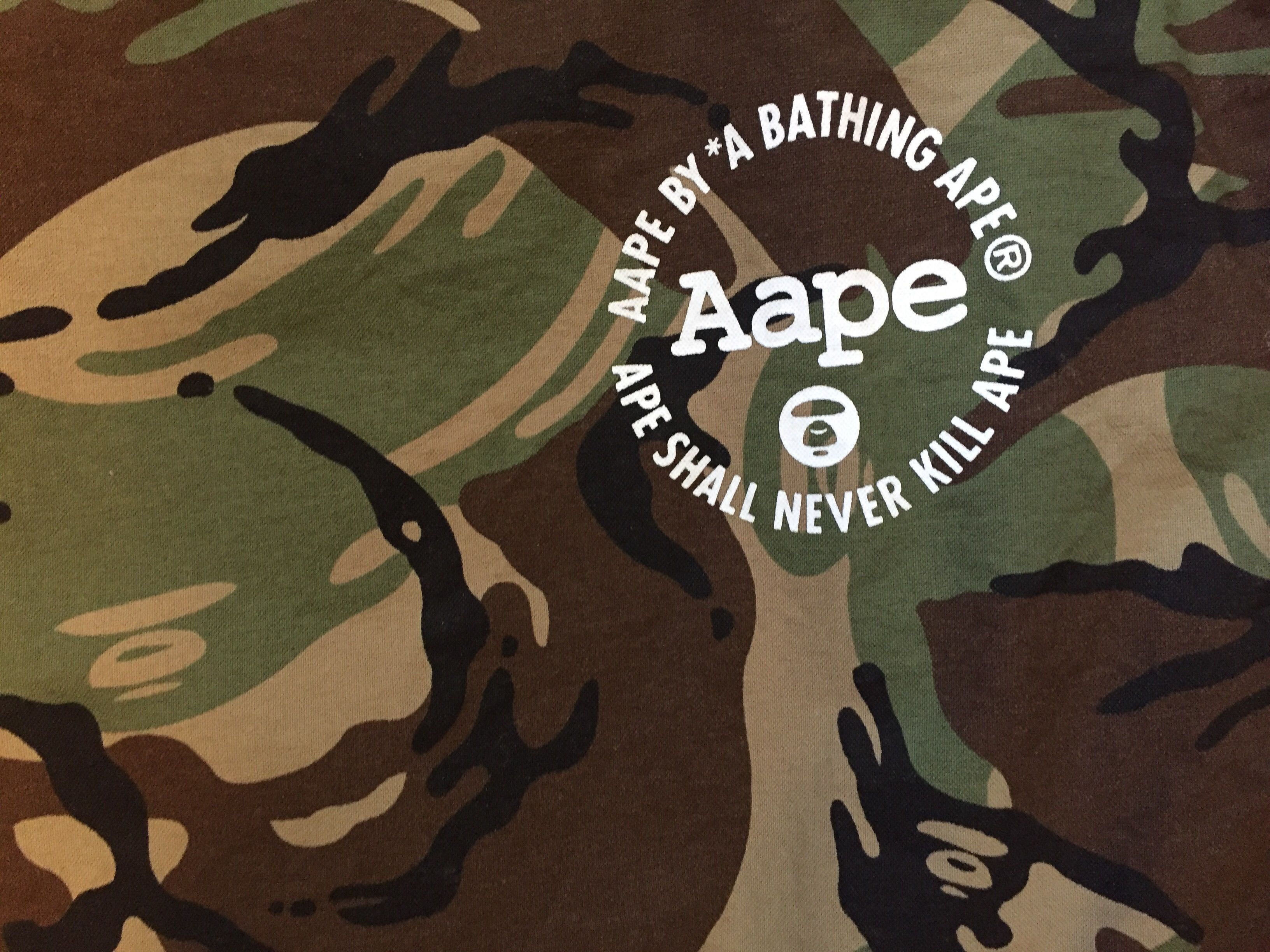 A outlet BATHING APE Color Block Camo Short Sleeve T-Shirt XXL Size