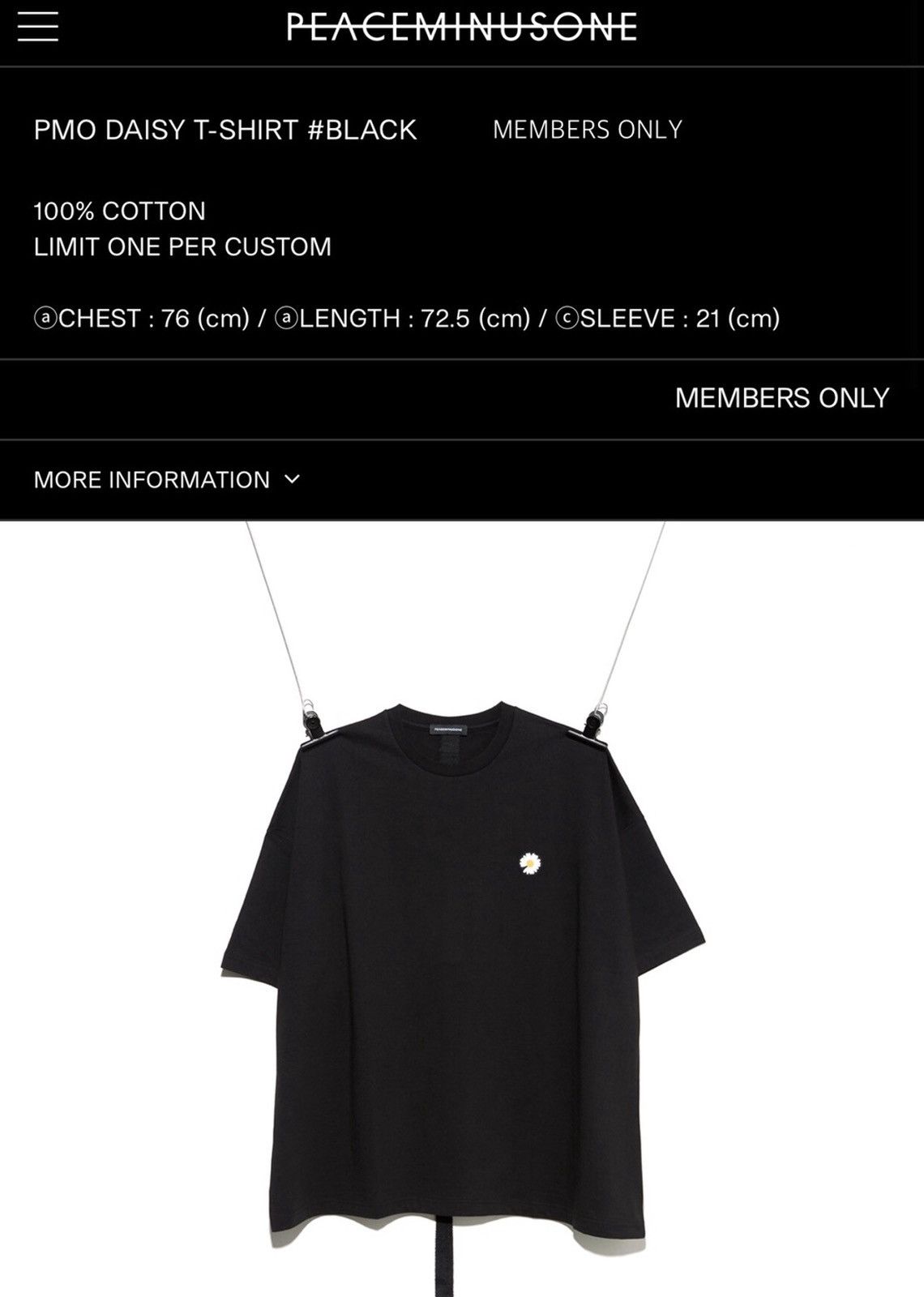 peaceminusone Peaceminusone G-Dragon Birthday 0818 Daisy T-shirt | Grailed