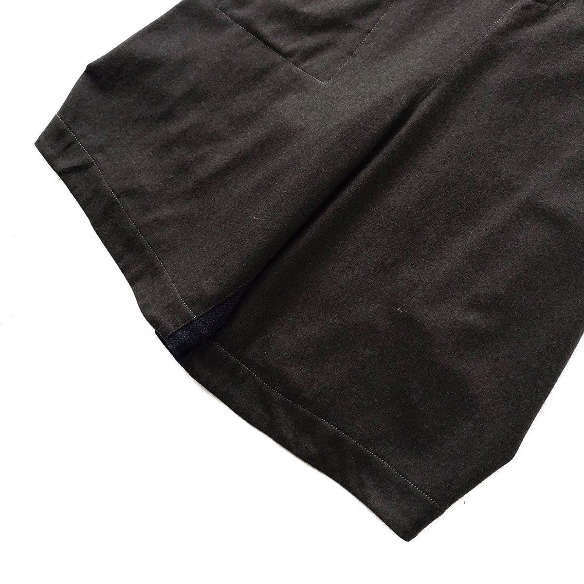 Japanese Brand Japan CUBE Herringbone Twill Wool Blend Baggy Cropped Pant Size US 30 / EU 46 - 5 Thumbnail