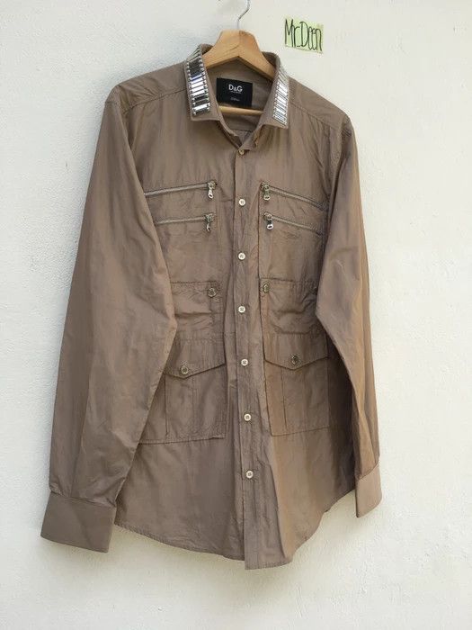Dolce & Gabbana Dolce & Gabbana Silver Metal Collar neck Light Jacket Size US M / EU 48-50 / 2 - 3 Thumbnail