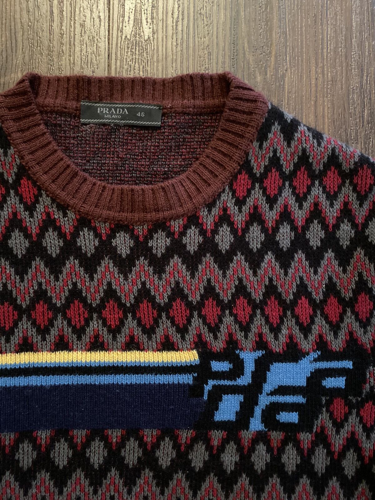 Prada Prada chevron pattern sweater | Grailed