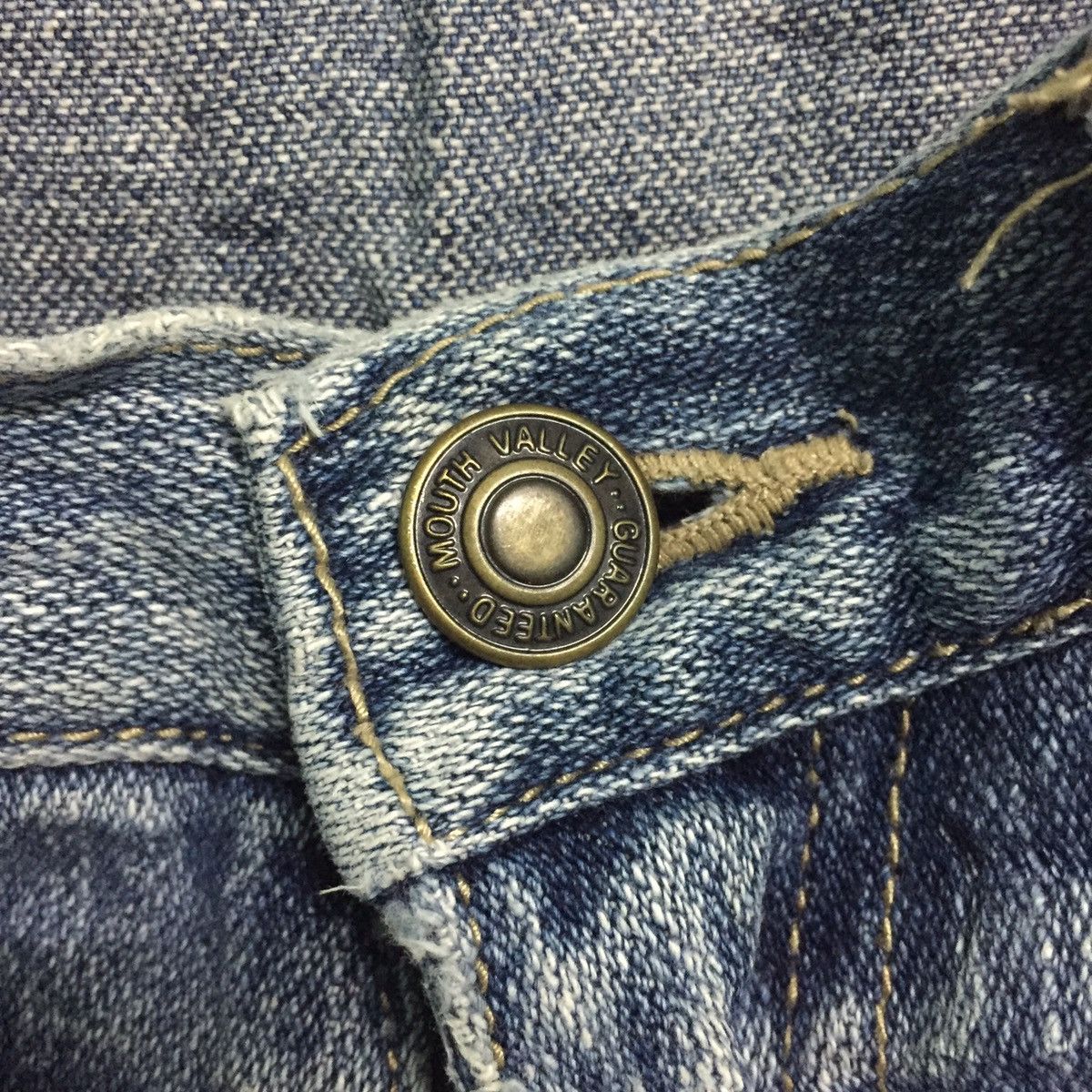 Designer × Japanese Brand Funky Design Mouth Valley Short Denim Multicolored Belt Loop Size US 33 - 5 Thumbnail