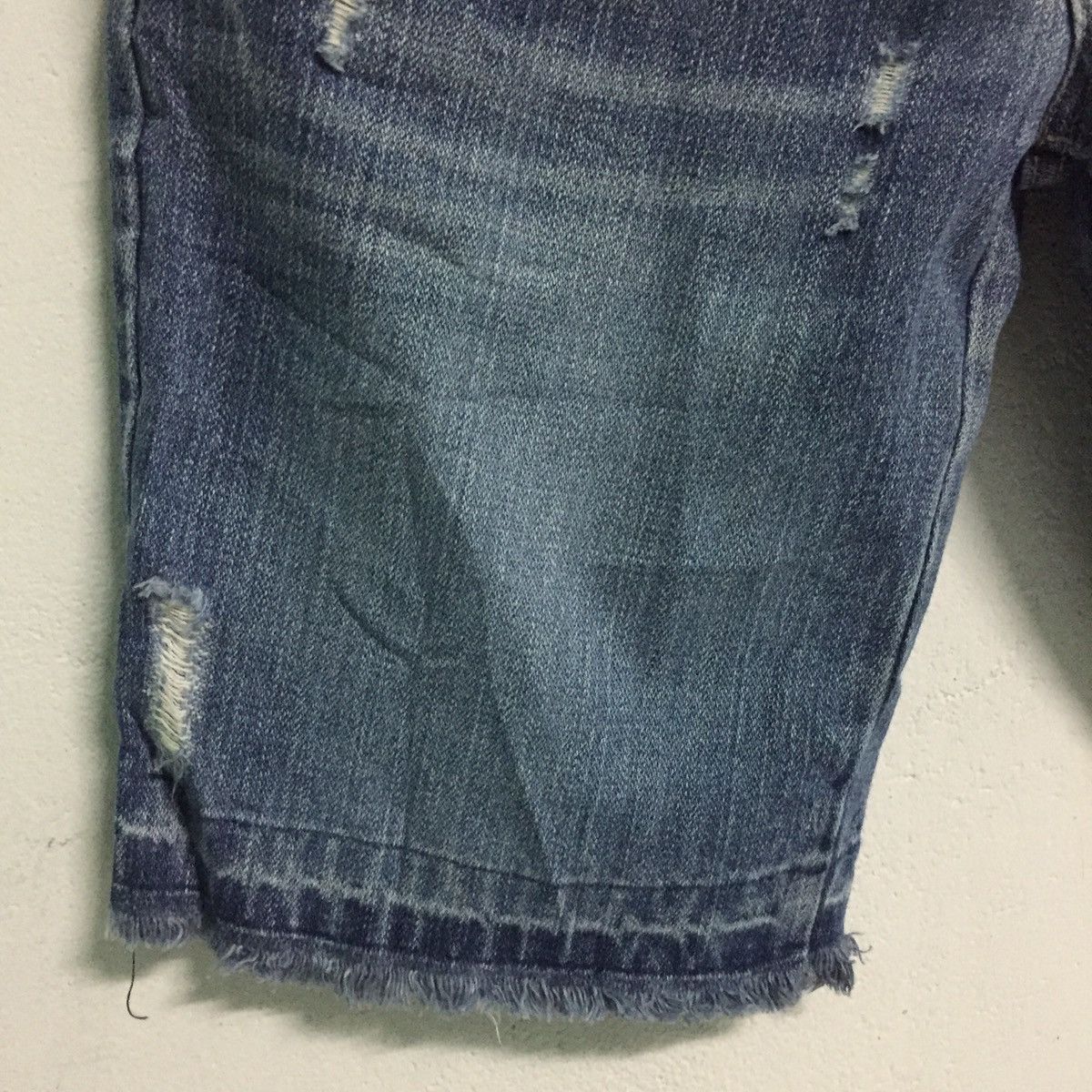 Designer × Japanese Brand Funky Design Mouth Valley Short Denim Multicolored Belt Loop Size US 33 - 6 Thumbnail