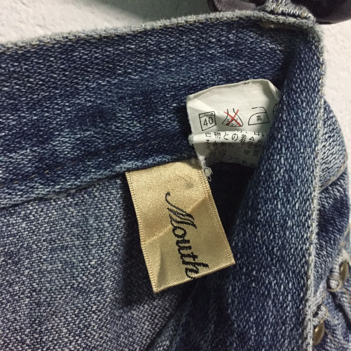 Designer × Japanese Brand Funky Design Mouth Valley Short Denim Multicolored Belt Loop Size US 33 - 10 Thumbnail