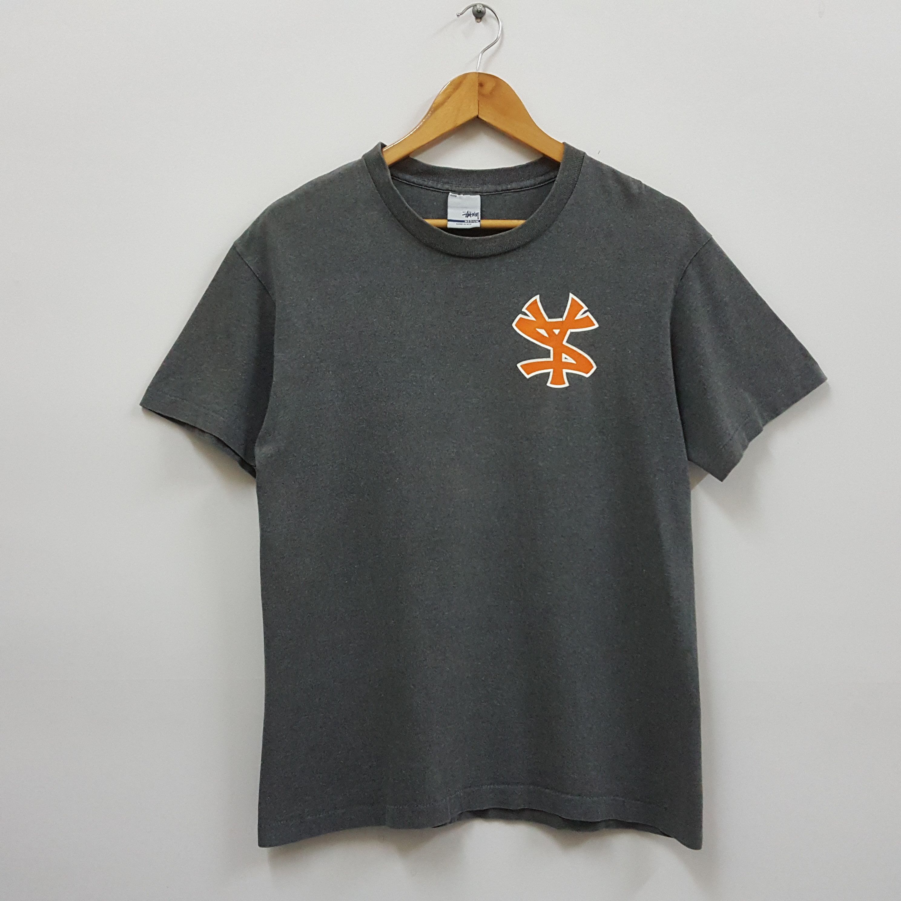 Stussy game shirt, baseball shirt, men's size M cotton black type Vintage Second Hand main image 1