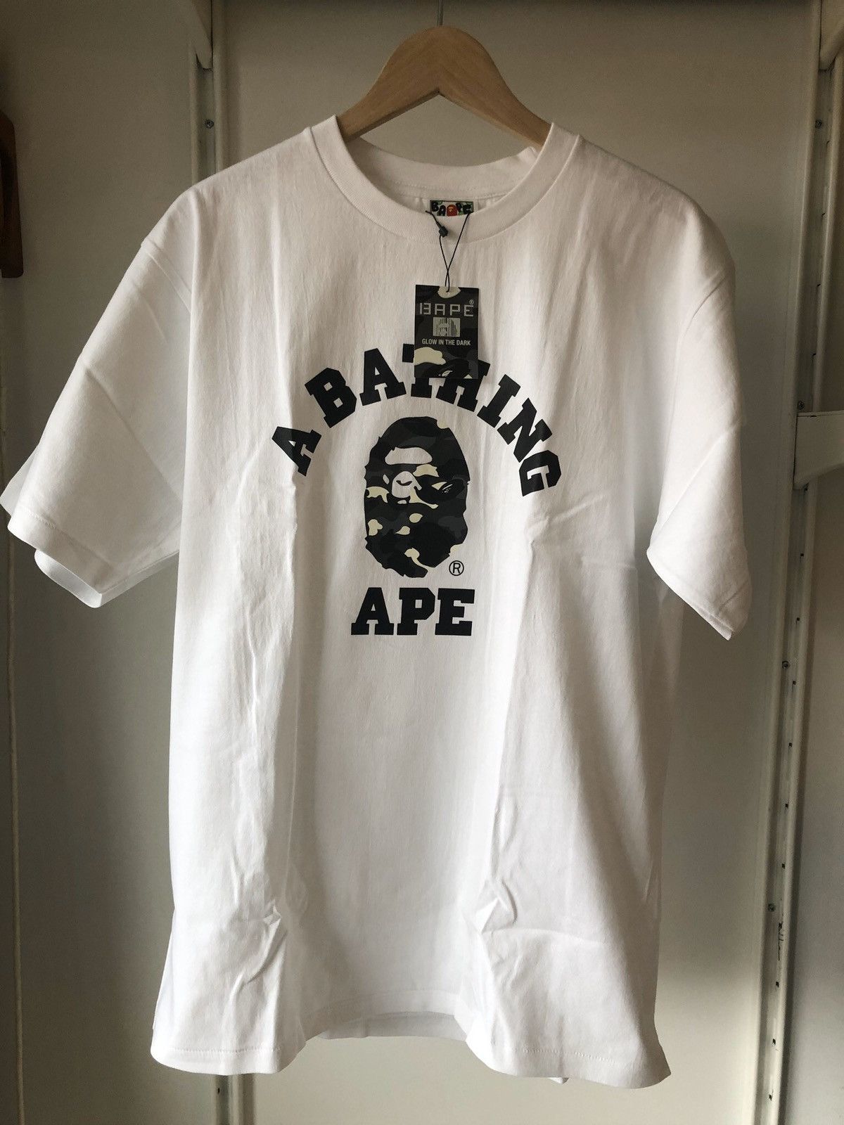 Bape City Camo good College Tee GITD