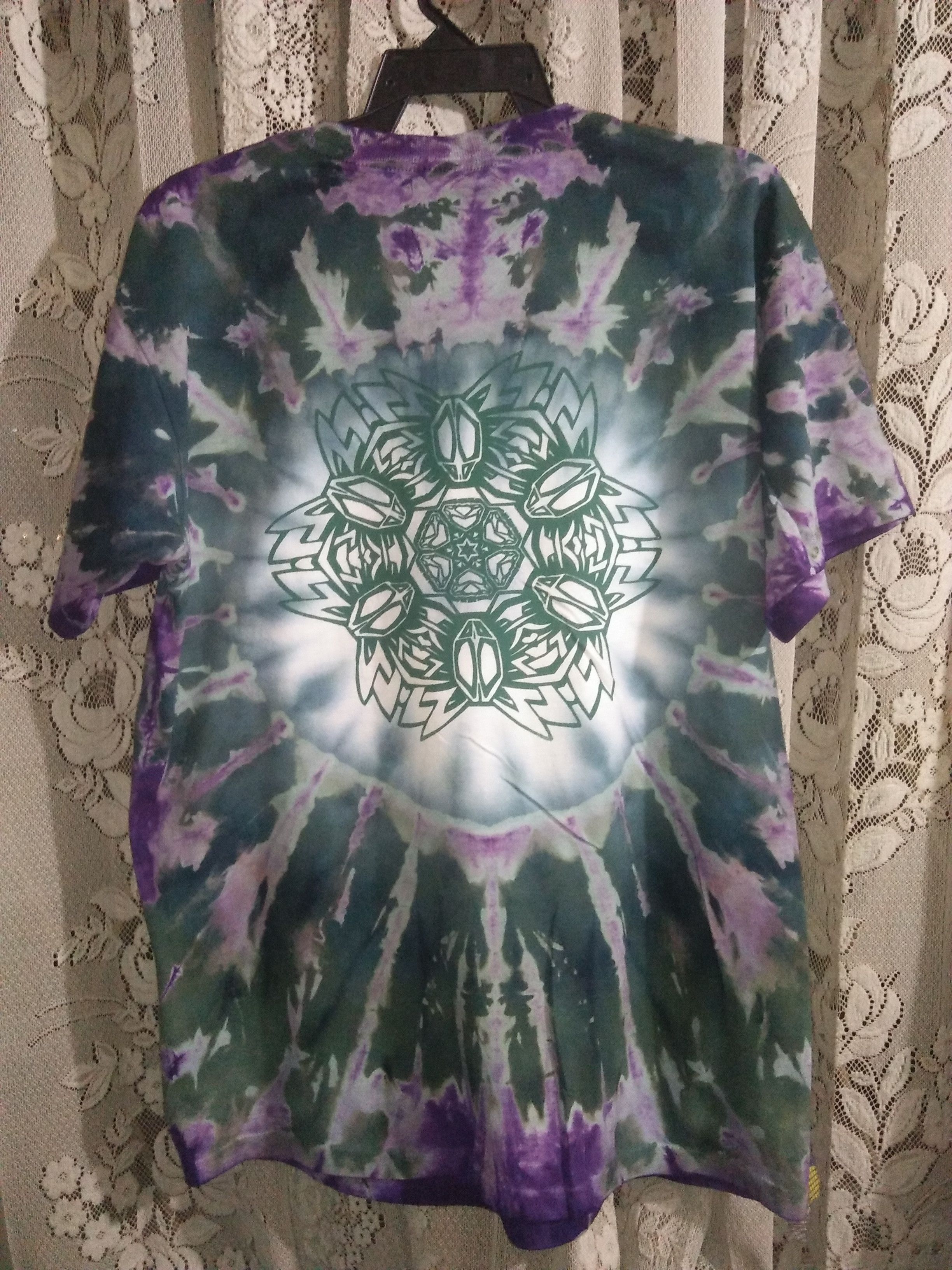 Band Tees × Grateful Dead × Hypebeast Vintage Mike Dubois Tie Dye Art Mushroom Acidwash Tshirt Size US L / EU 52-54 / 3 - 2 Thumbnail