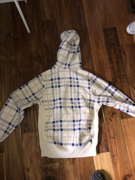 Champion uo exclusive plaid reverse weave hoodie discount sweatshir