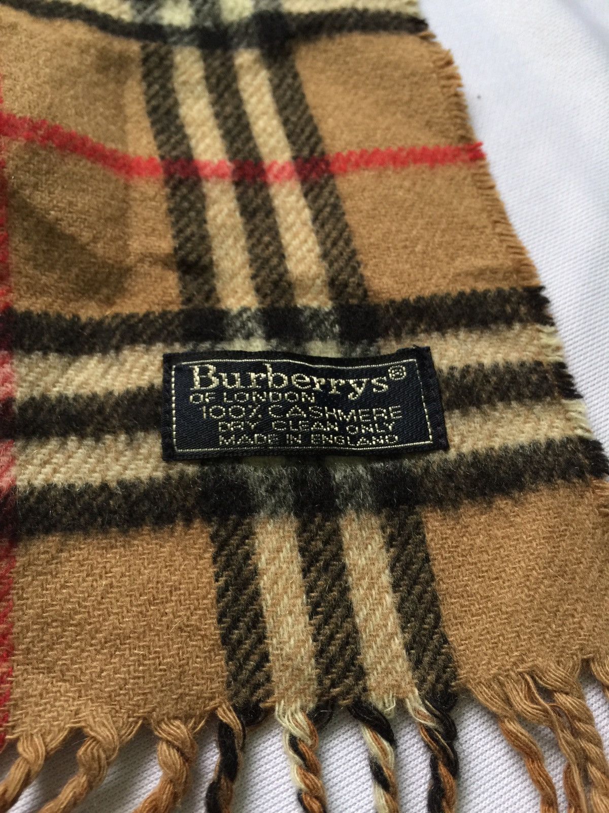 Burberry × Vintage Burberrys of London nova Check muffler 100% cashmere Size ONE SIZE - 5 Thumbnail