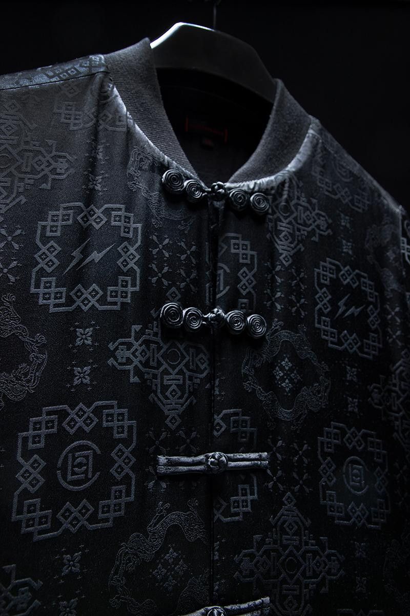Clot × Fragment Design Clot x Fragment Design Silk Jacket Black 