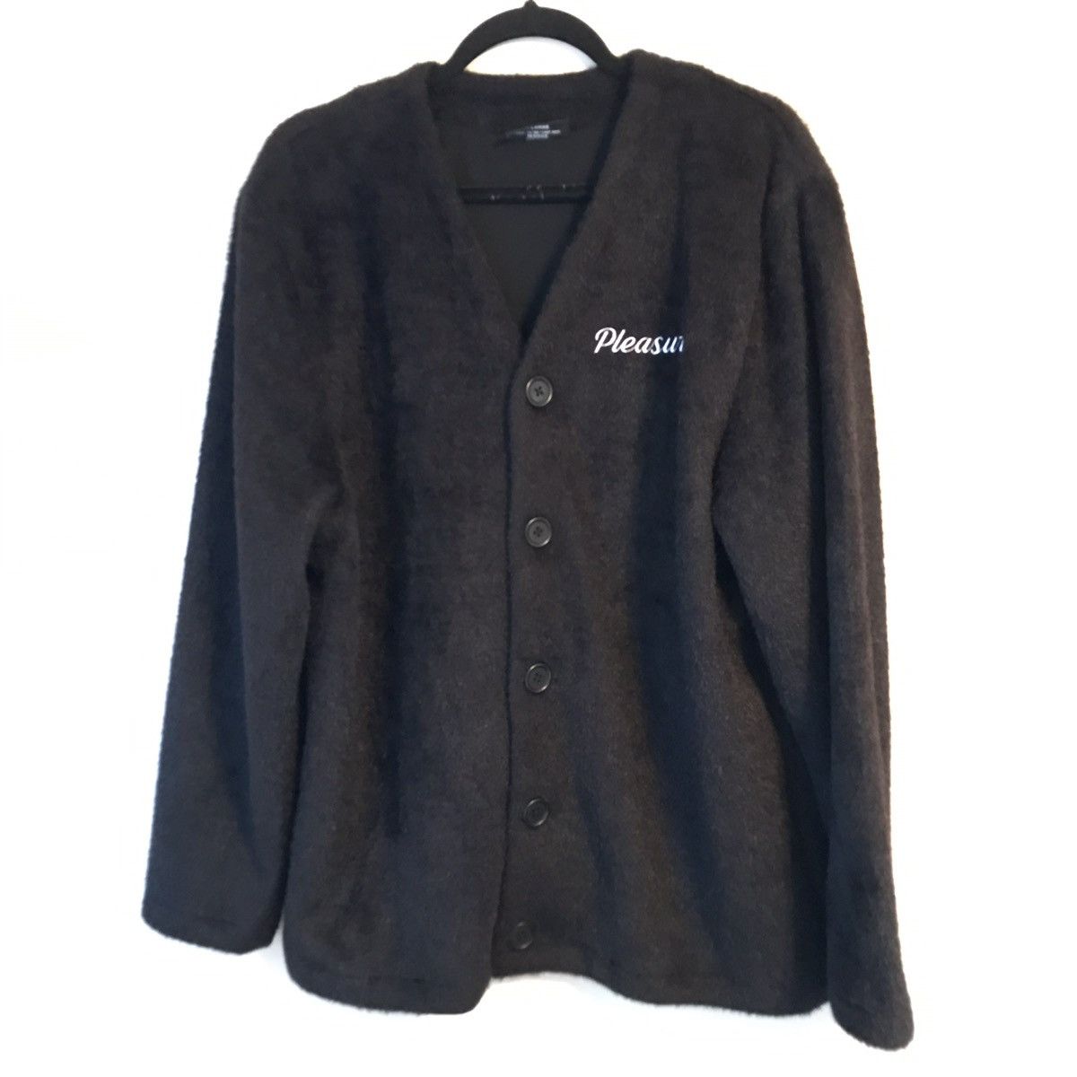 Pleasures Pleasures Black Fuzzy Cardigan Size US XL / EU 56 / 4 - 2 Thumbnail