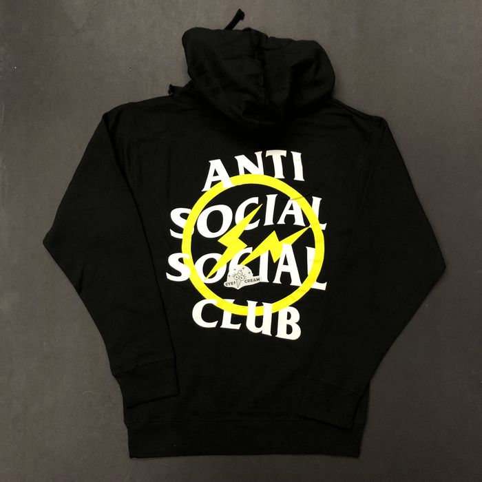 Fragment x Assc Yellow Bolt Hoodie-