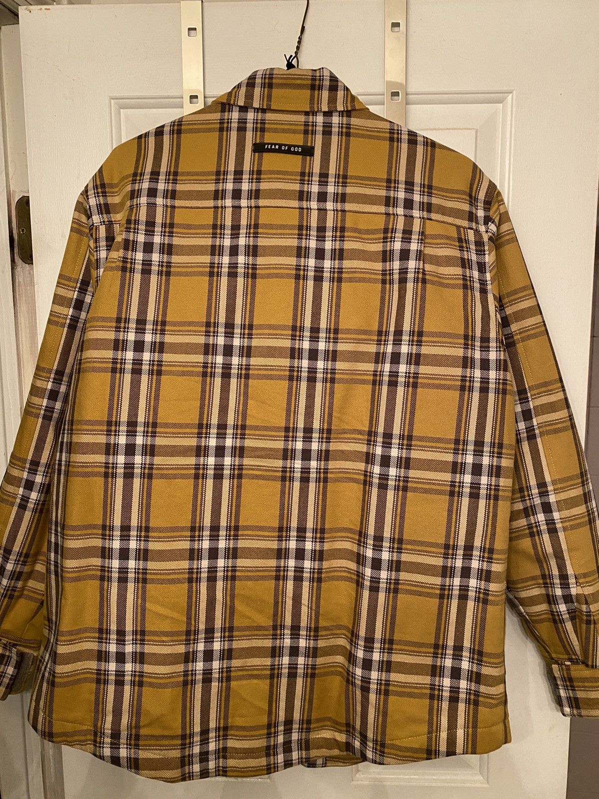 Fear of God Fear of God Yellow Flannel Shirt Jacket Sixth Collection |  Grailed