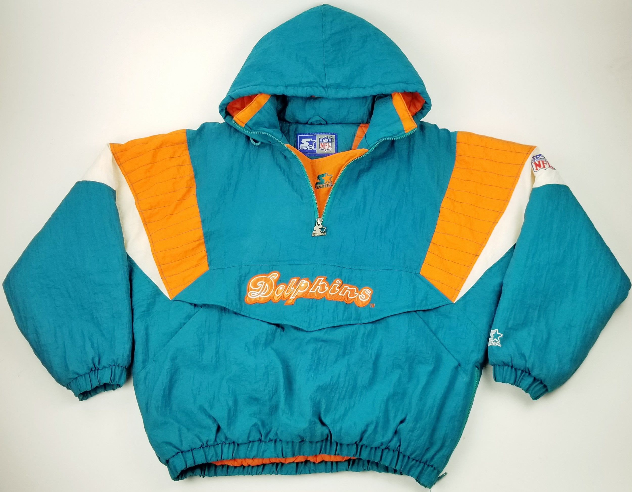 Vintage Vintage 90s Miami Dolphins NFL Pullover STARTER Jacket