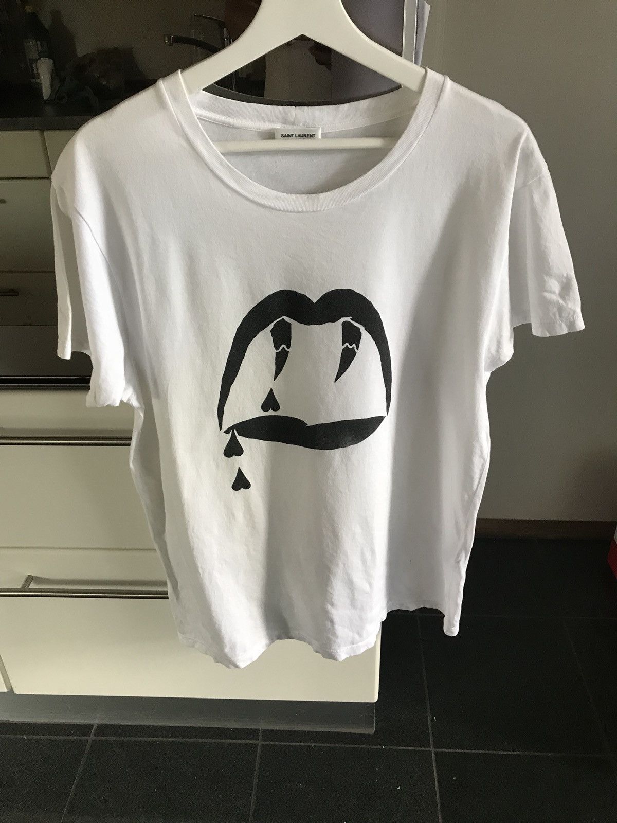 Saint Laurent Paris SLP Blood Luster Tee | Grailed