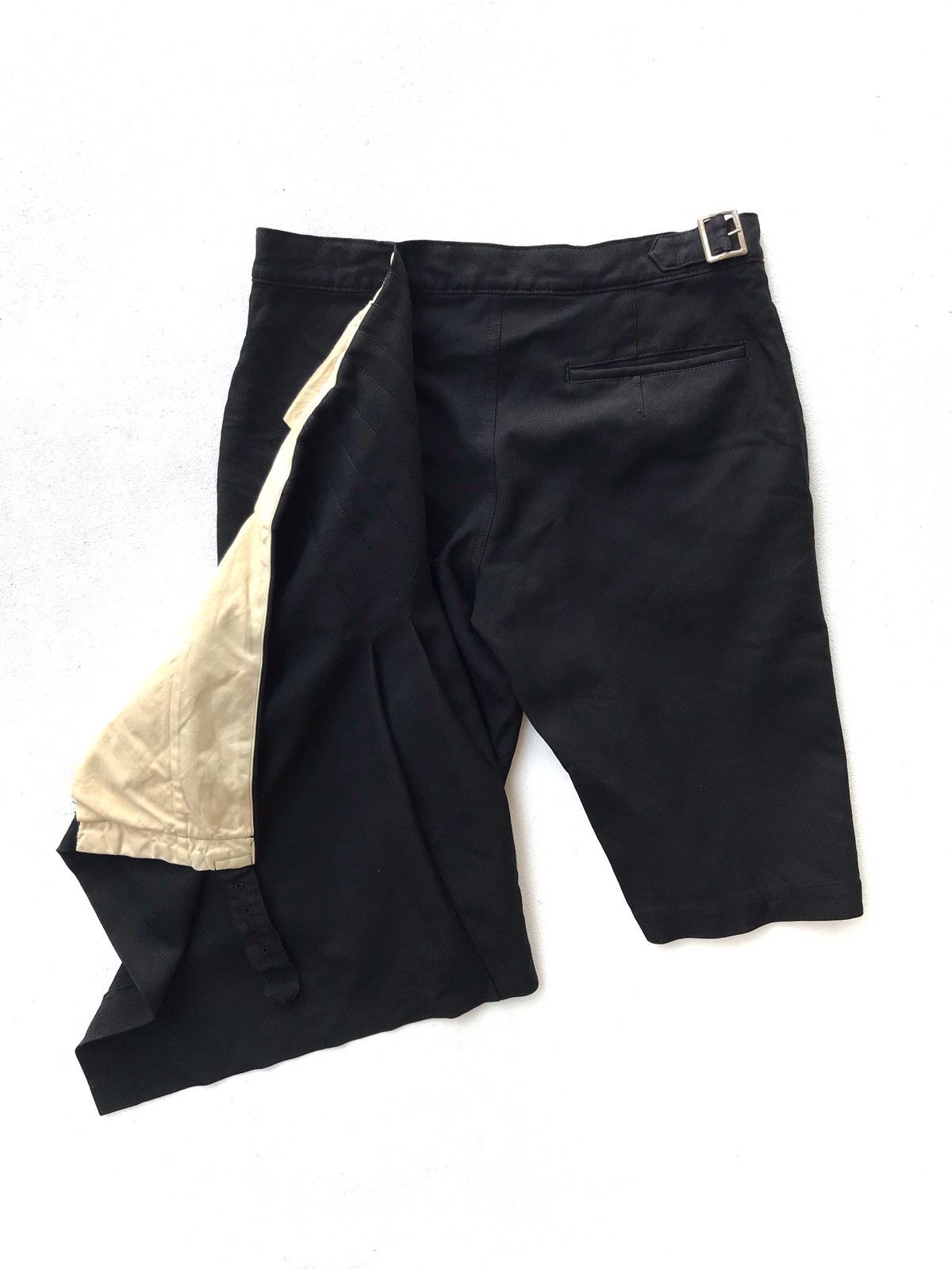 Comme des Garcons AD2012 Men’s BLACK CDG Side Pleated Kilt Back Buckle Short Size US 30 / EU 46 - 7 Thumbnail