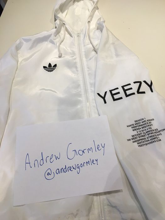 Adidas yeezy clearance windbreaker white