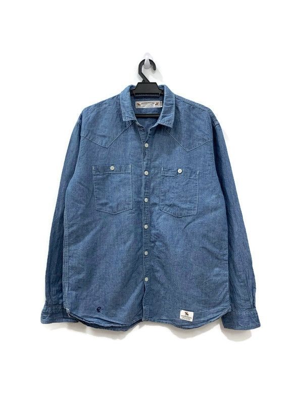 Japanese Brand Neighborhood Buttons Up Chambray Shirt Size US XL / EU 56 / 4 - 1 Thumbnail
