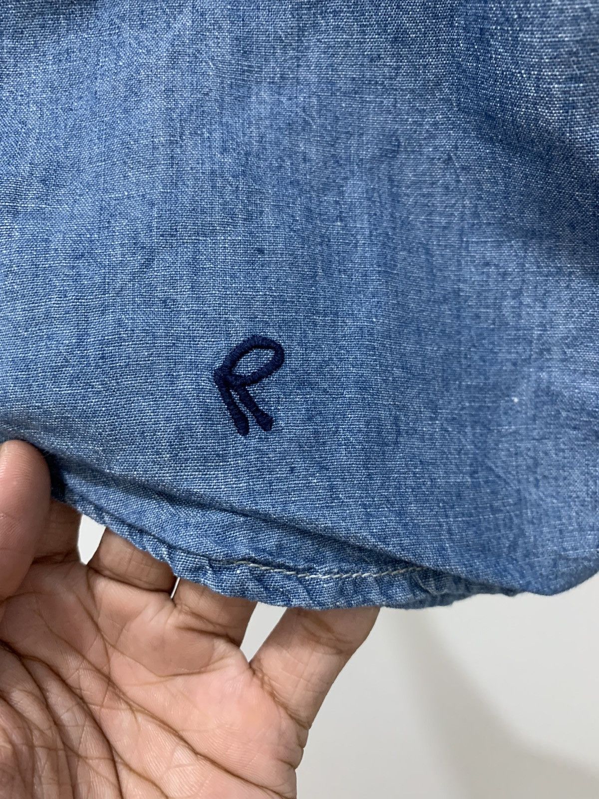 Japanese Brand Neighborhood Buttons Up Chambray Shirt Size US XL / EU 56 / 4 - 5 Thumbnail