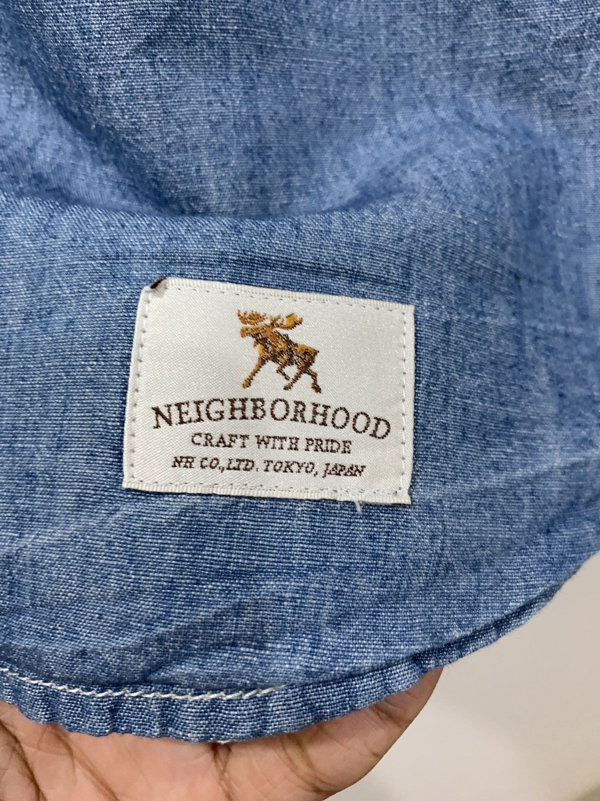 Japanese Brand Neighborhood Buttons Up Chambray Shirt Size US XL / EU 56 / 4 - 4 Thumbnail