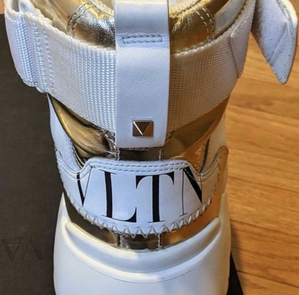 Valentino Valentino VLTN Strap Metallic High Size US 12 / EU 45 - 4 Thumbnail