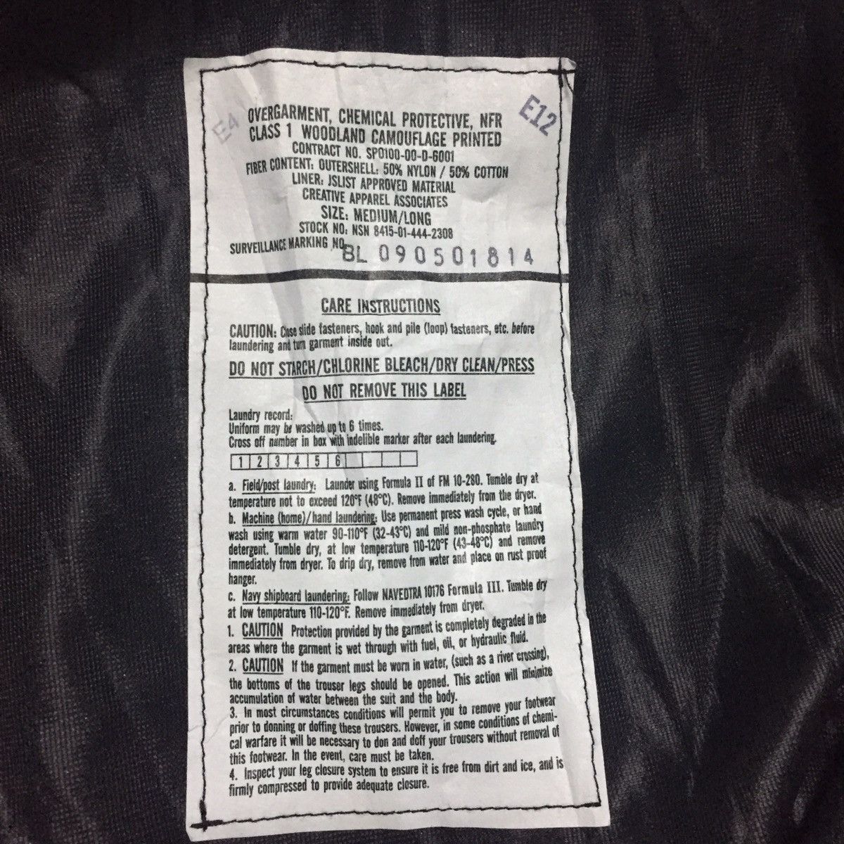 Other Overgarment Chemical Protective Woodland Camo Pant Size US 37 - 20 Thumbnail