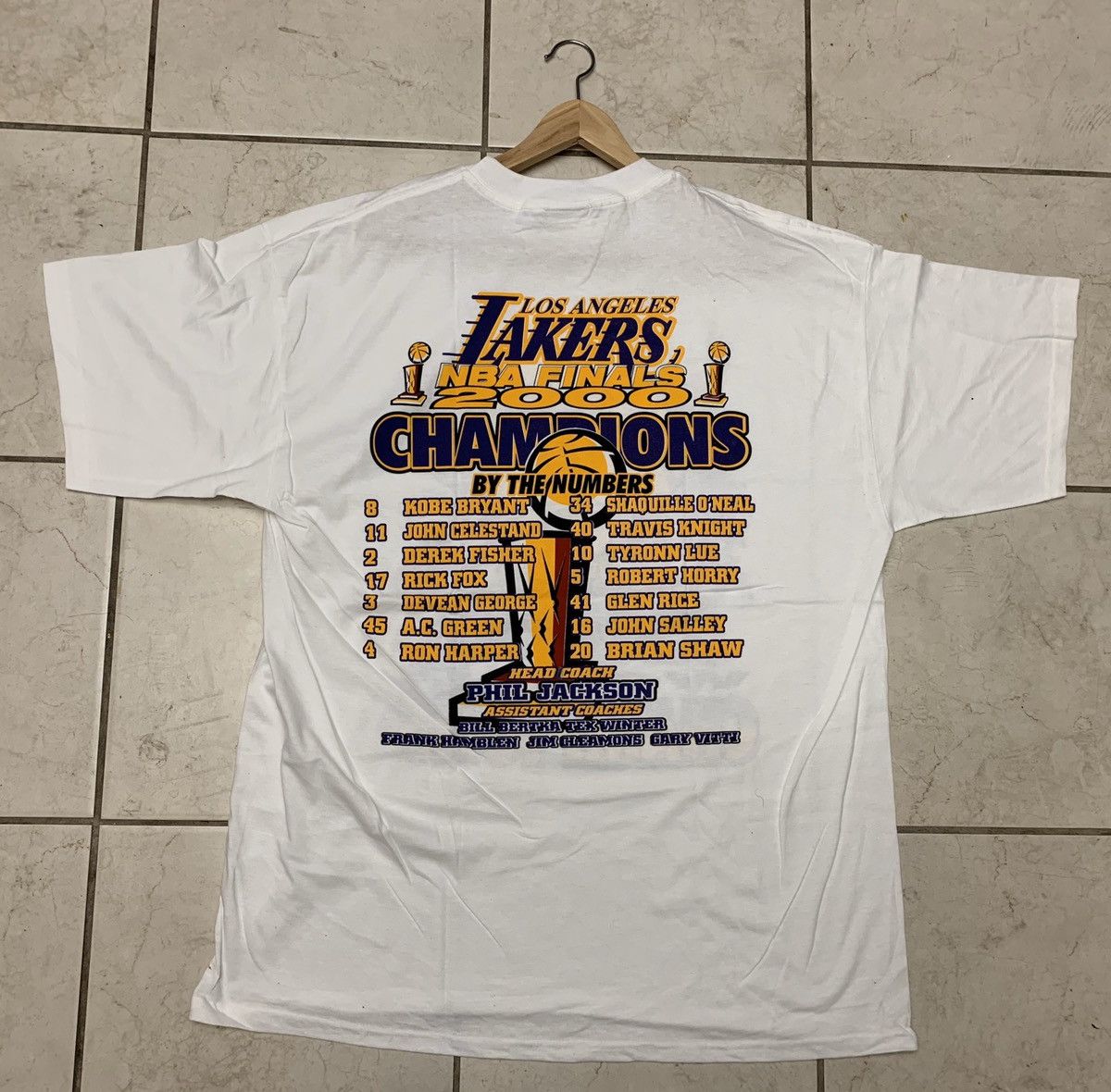 L.A. Lakers × Vintage New Vintage Lakers 2000 Championship Tees | Grailed