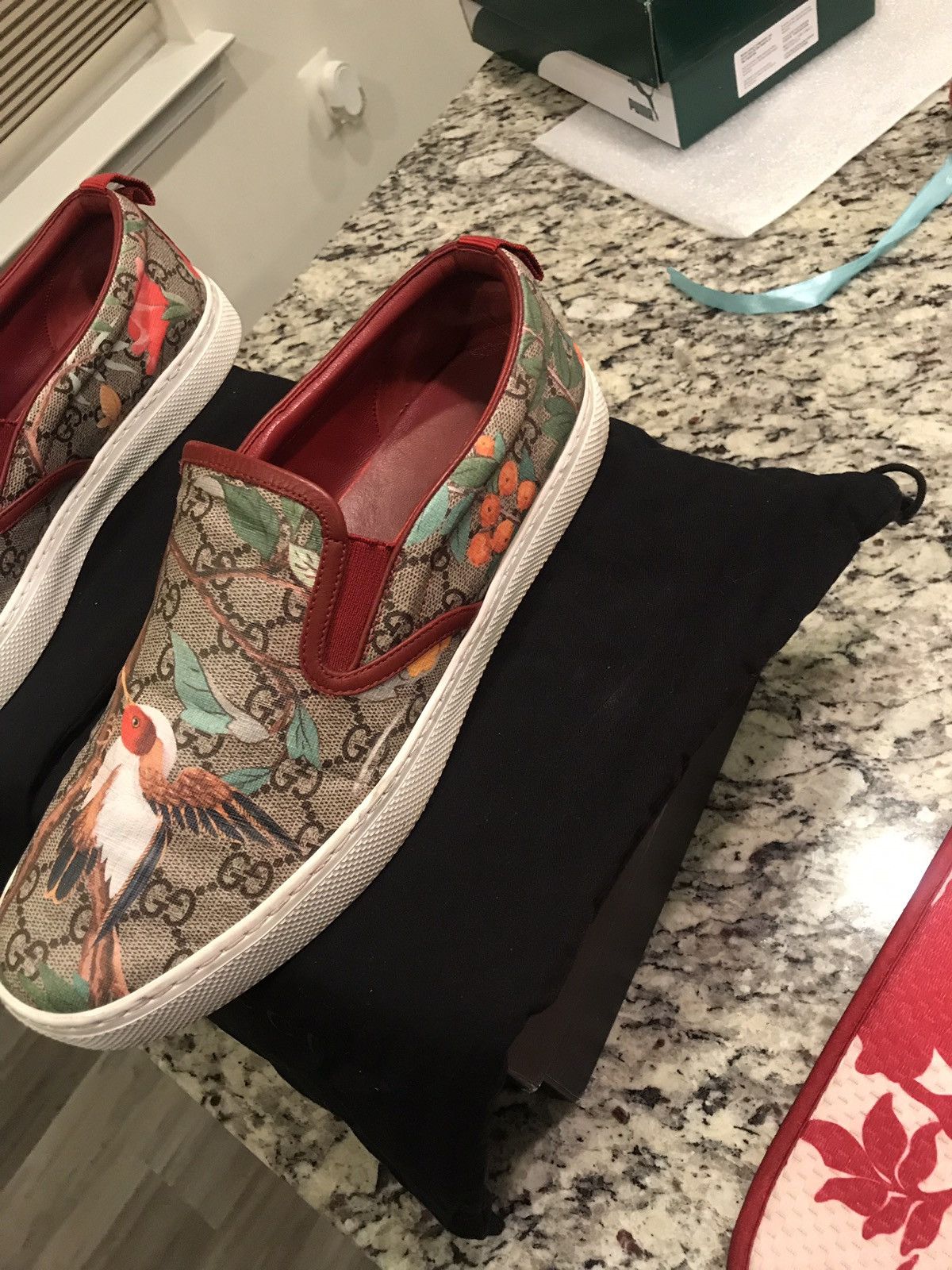 Gucci Gucci Dublin Tian GG Supreme Slip On Sneakers Grailed