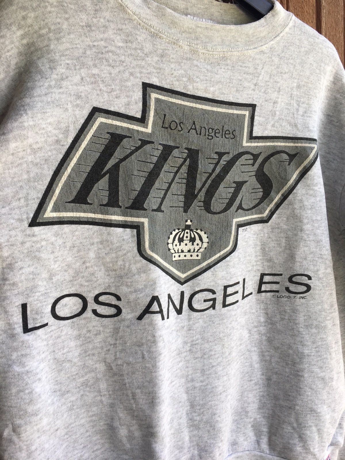 NFL × NHL × Vintage Rare vintage LOS ANGELES KINGS NHL big logo nice design Size US M / EU 48-50 / 2 - 3 Thumbnail