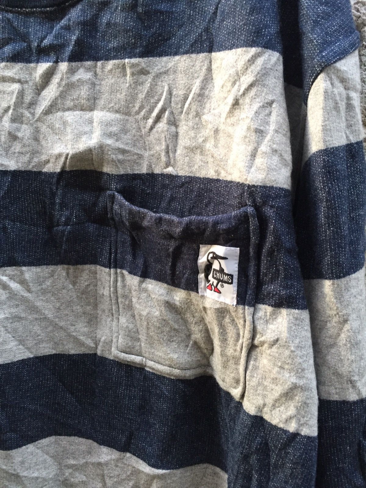 Chums × Japanese Brand Chums Prisoners Stripe Pattern Nice Design Pocket Sweatshirt Size US M / EU 48-50 / 2 - 3 Thumbnail