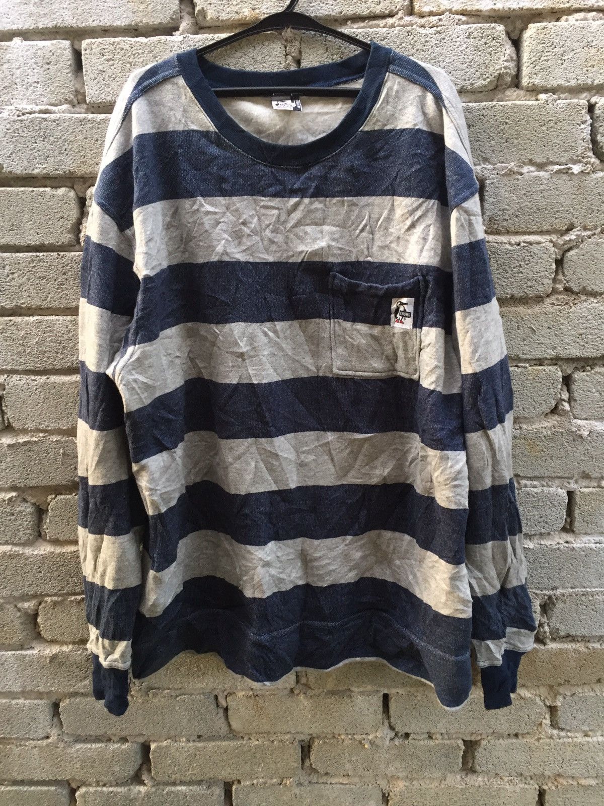 Chums × Japanese Brand Chums Prisoners Stripe Pattern Nice Design Pocket Sweatshirt Size US M / EU 48-50 / 2 - 1 Thumbnail