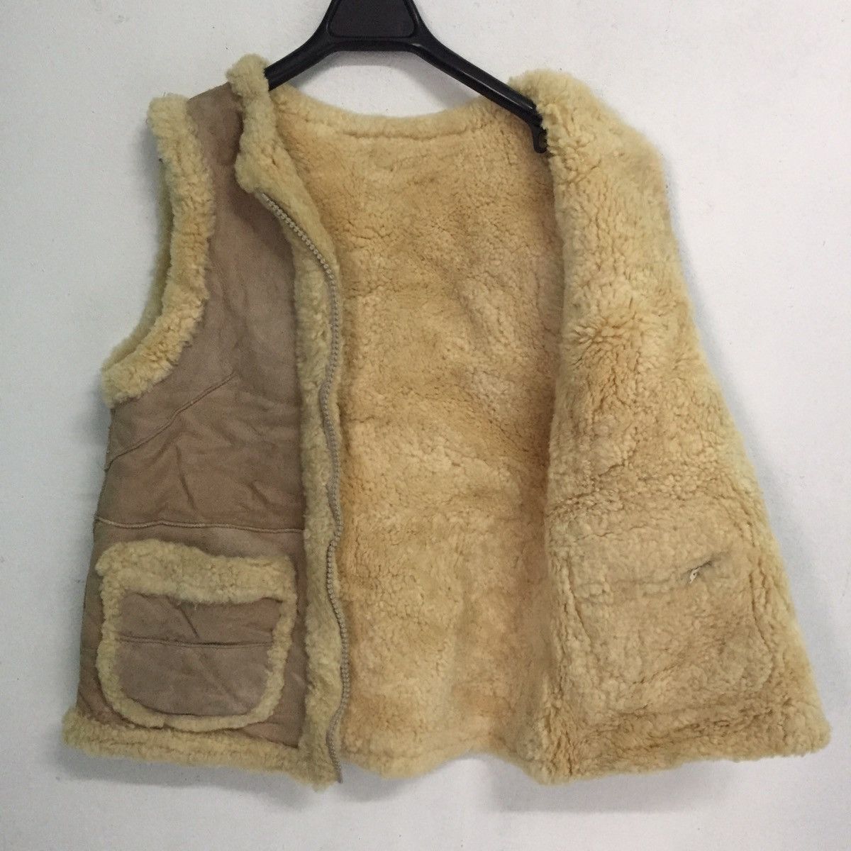Japanese Brand Sheep Leather Vest Sleeveless Jacket Reversible Size US M / EU 48-50 / 2 - 10 Thumbnail