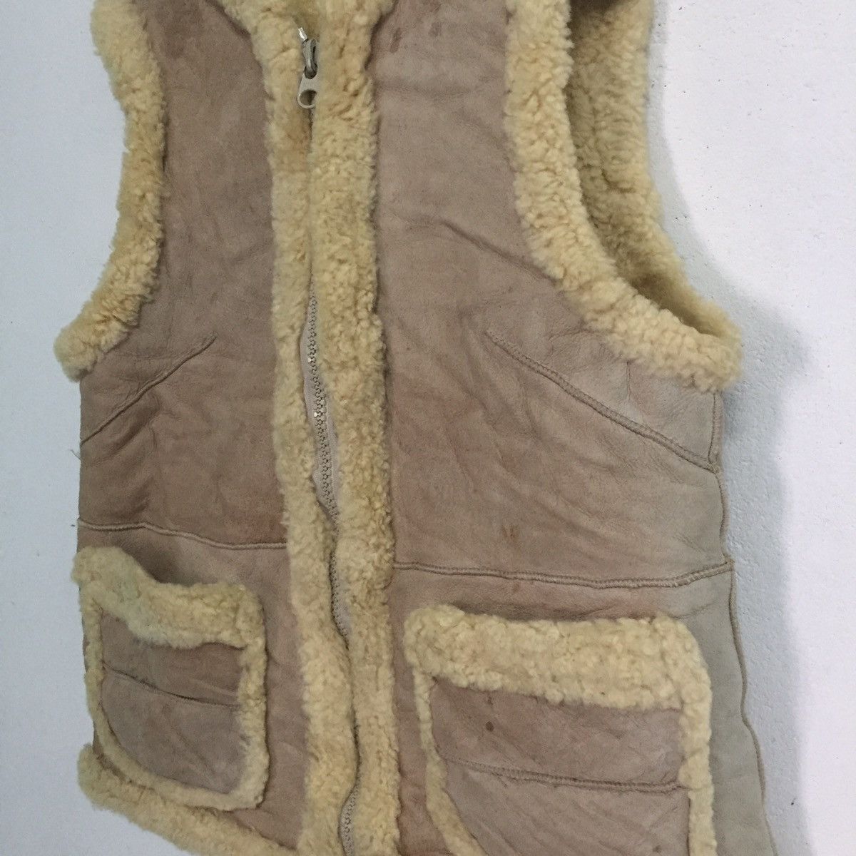 Japanese Brand Sheep Leather Vest Sleeveless Jacket Reversible Size US M / EU 48-50 / 2 - 4 Thumbnail