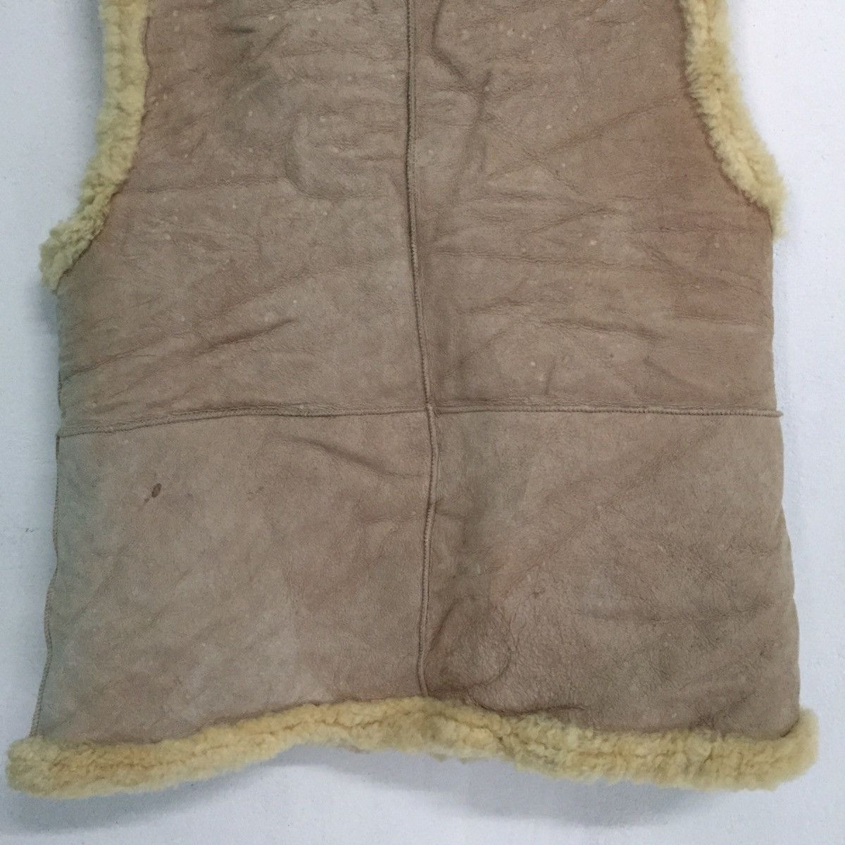 Japanese Brand Sheep Leather Vest Sleeveless Jacket Reversible Size US M / EU 48-50 / 2 - 13 Thumbnail