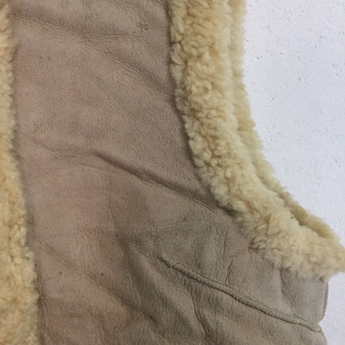 Japanese Brand Sheep Leather Vest Sleeveless Jacket Reversible Size US M / EU 48-50 / 2 - 7 Thumbnail