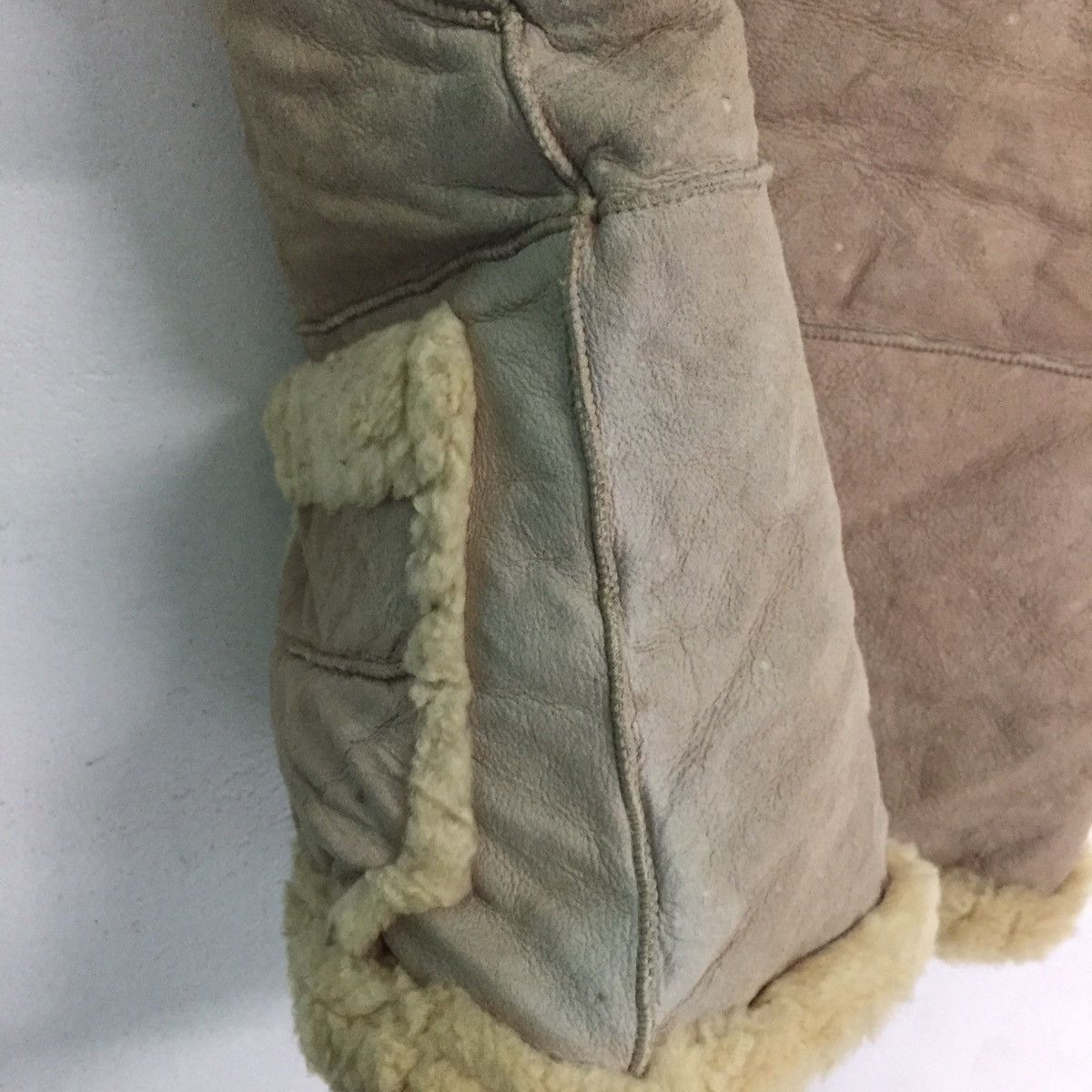 Japanese Brand Sheep Leather Vest Sleeveless Jacket Reversible Size US M / EU 48-50 / 2 - 9 Thumbnail