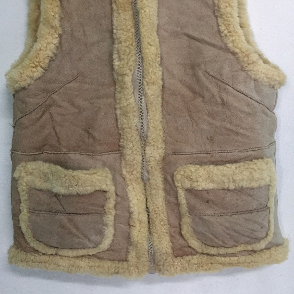 Japanese Brand Sheep Leather Vest Sleeveless Jacket Reversible Size US M / EU 48-50 / 2 - 3 Thumbnail