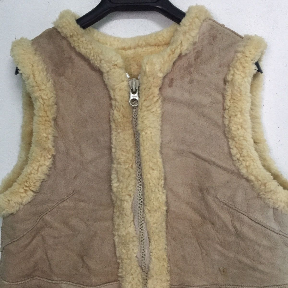 Japanese Brand Sheep Leather Vest Sleeveless Jacket Reversible Size US M / EU 48-50 / 2 - 2 Thumbnail