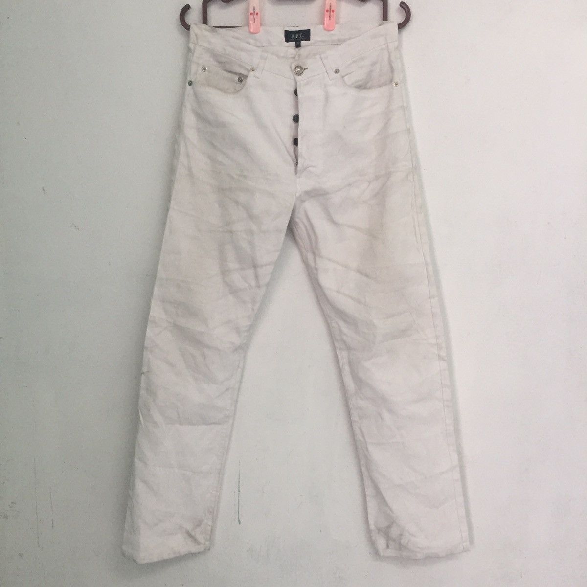 A.P.C. ‼️LAST DROP‼️A.P.C White Ramie Fibre Pant Size US 32 / EU 48 - 1 Thumbnail