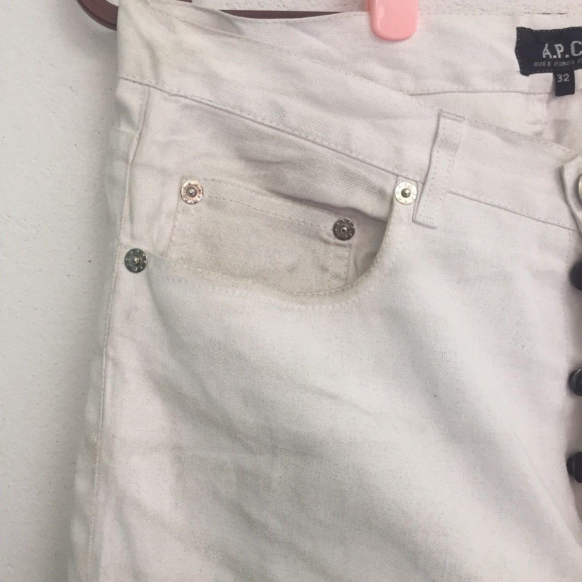 A.P.C. ‼️LAST DROP‼️A.P.C White Ramie Fibre Pant Size US 32 / EU 48 - 4 Thumbnail