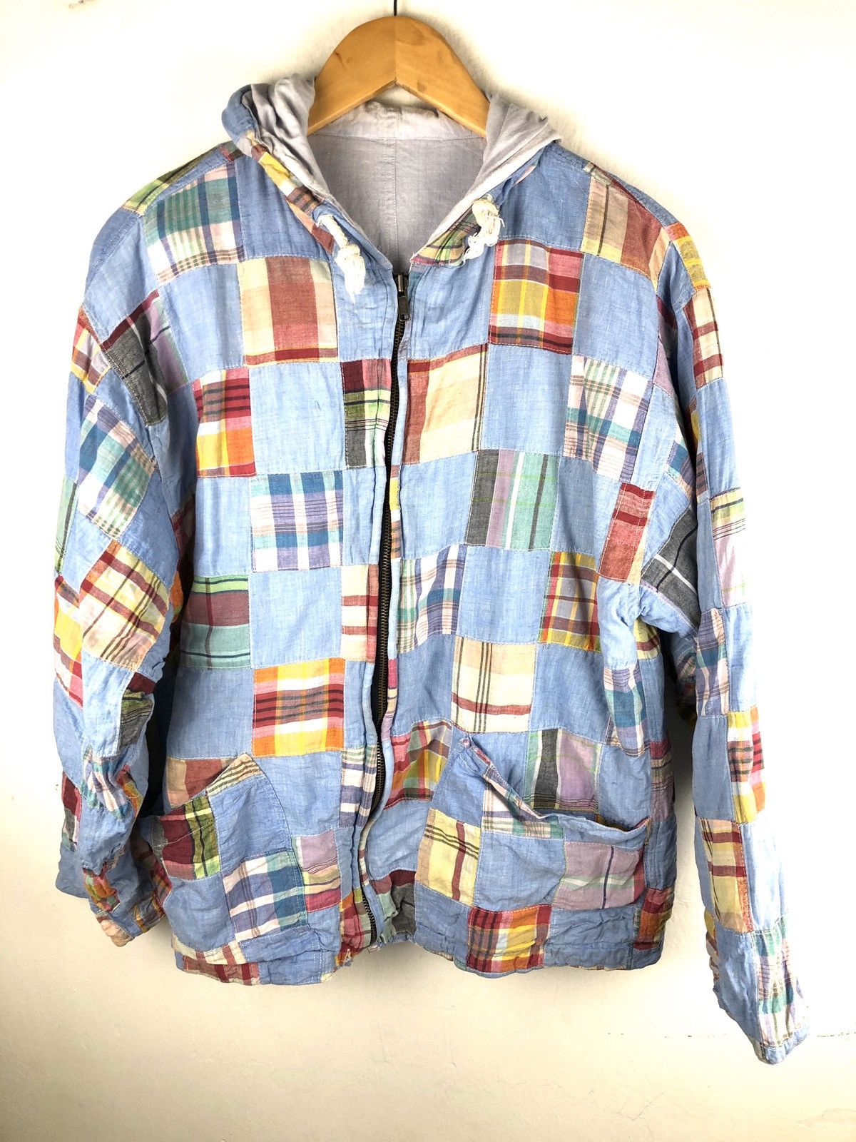 Designer × Japanese Brand Designer Japanese Brand patchwork sweater zipper hoodie Size US M / EU 48-50 / 2 - 1 Thumbnail