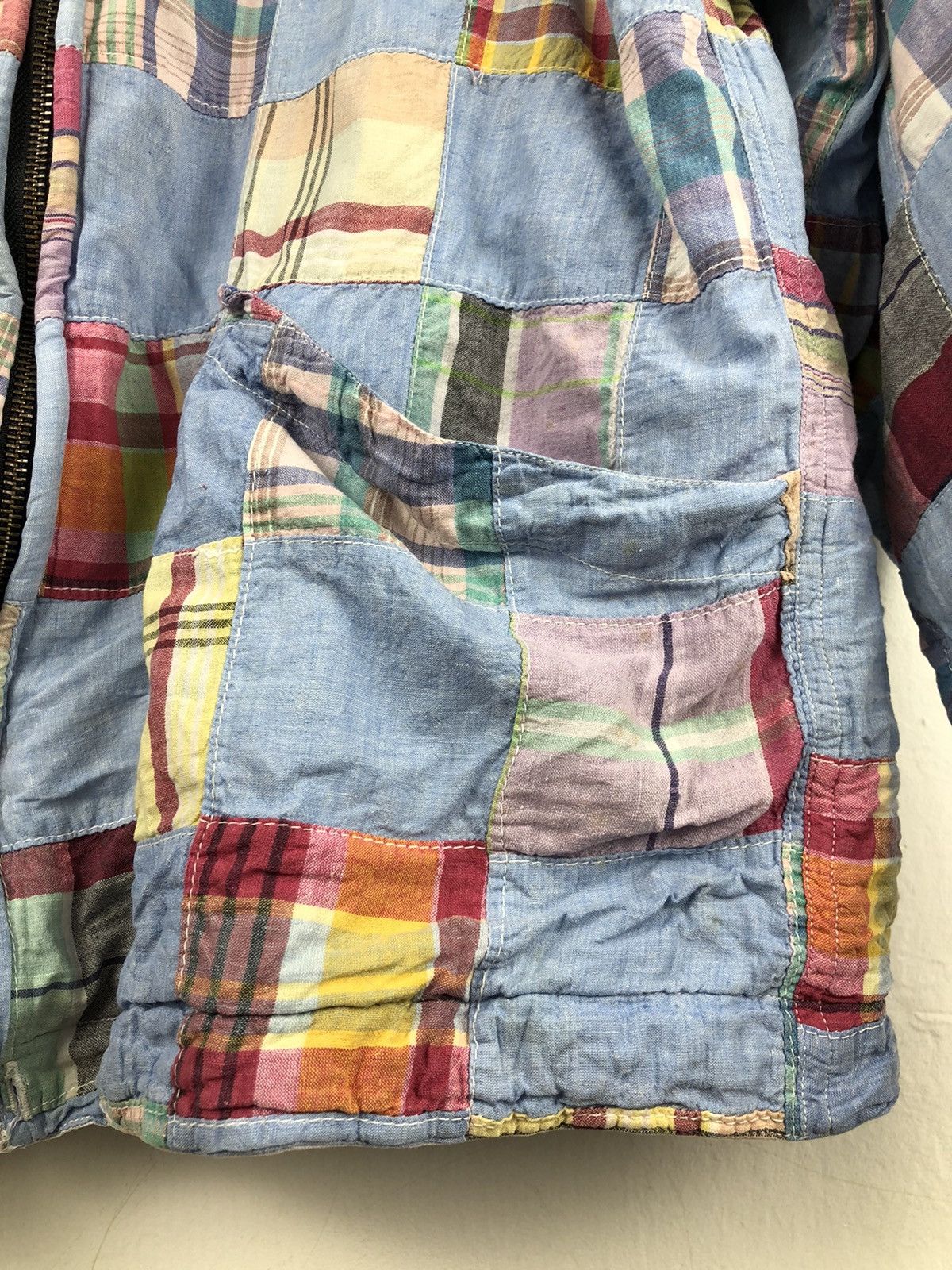 Designer × Japanese Brand Designer Japanese Brand patchwork sweater zipper hoodie Size US M / EU 48-50 / 2 - 4 Thumbnail