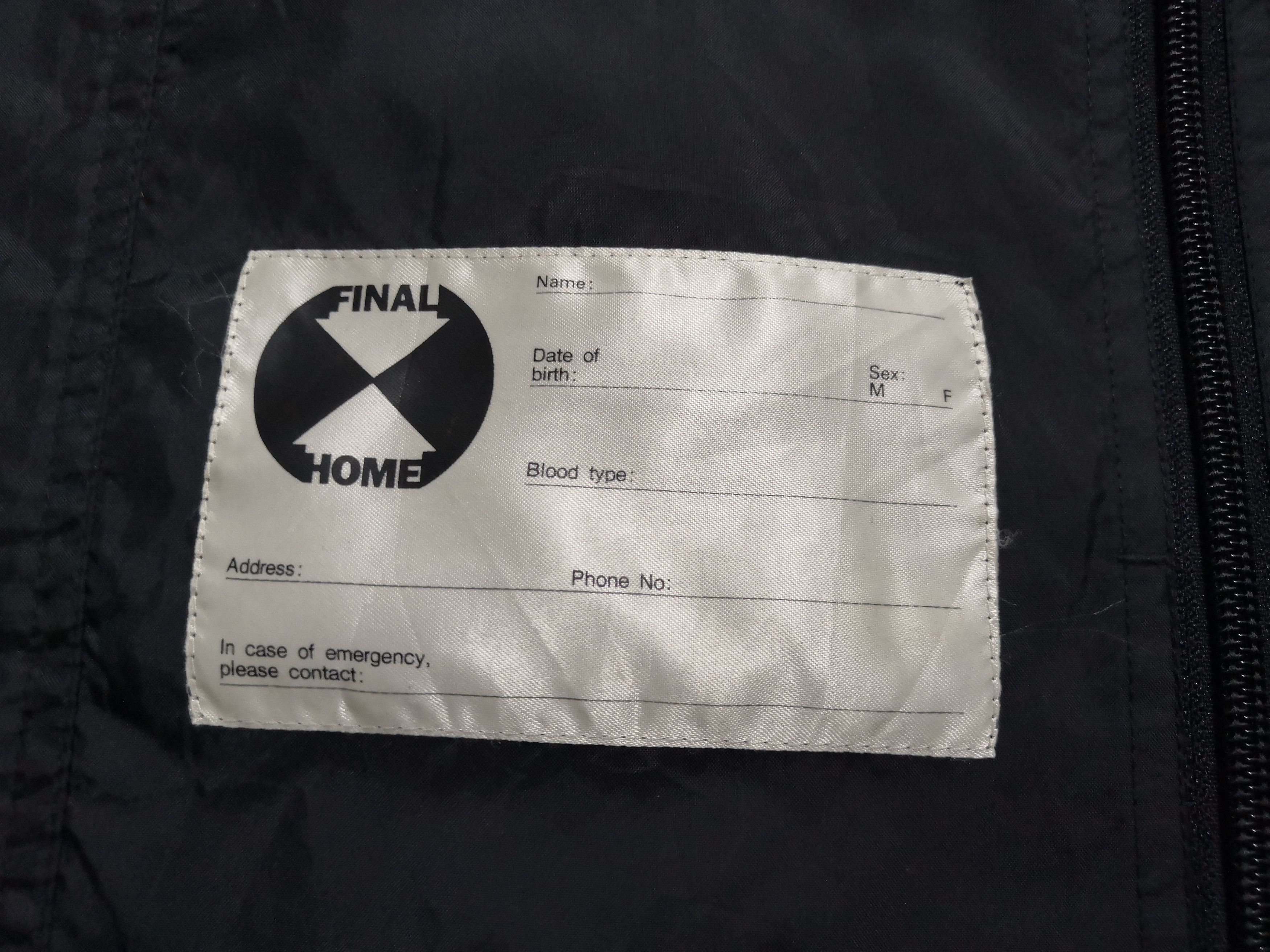 Final Home Final Home Nylon Survival Jacket Size US S / EU 44-46 / 1 - 5 Thumbnail