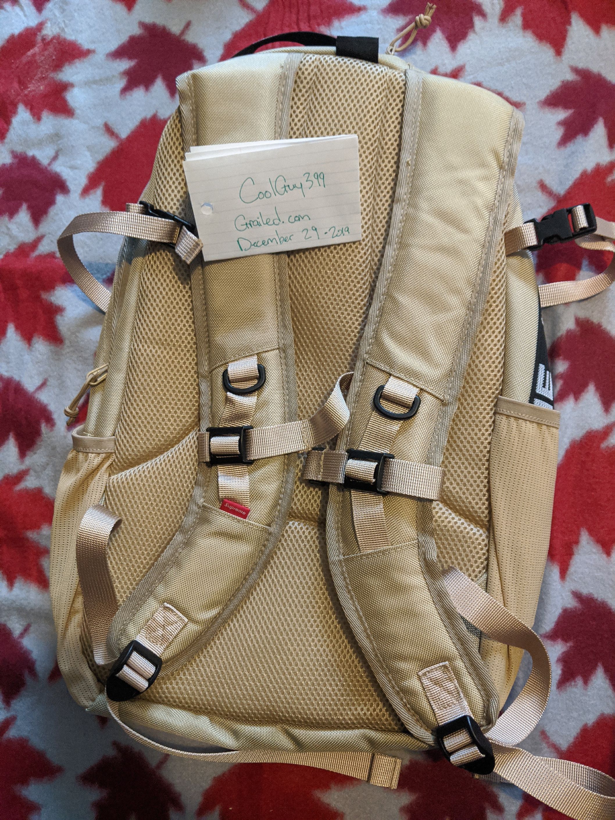 Supreme Supreme SS18 Tan Backpack Size ONE SIZE - 2 Preview