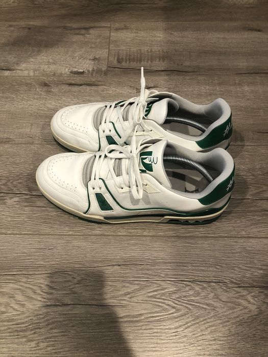 Giày Louis Vuitton Trainer Sneaker Grey White