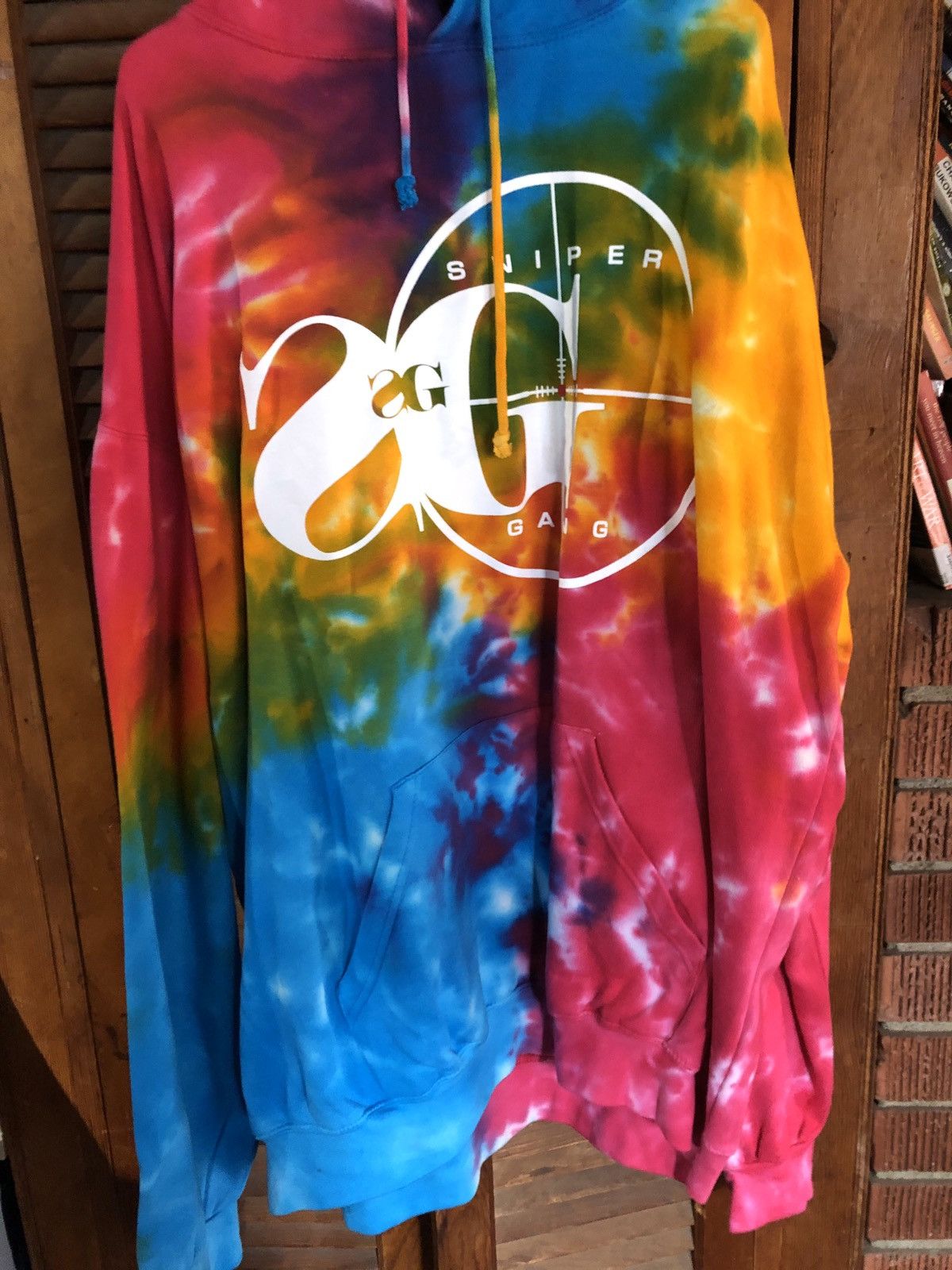 Tie dye sniper top gang hoodie