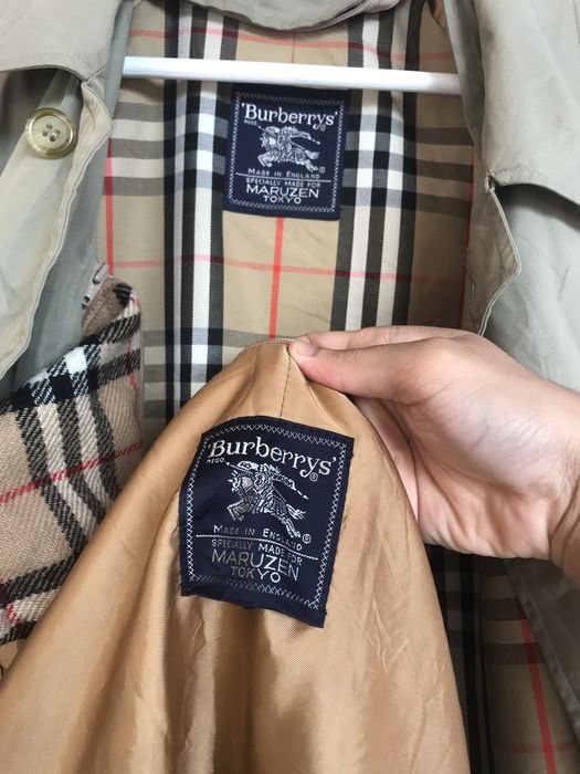 Burberry Trench Coat Nova Check Buberry Made for Maruzen Tokyo